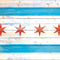 Chicago Flag Light Wood Surface Pro Tablet Skin